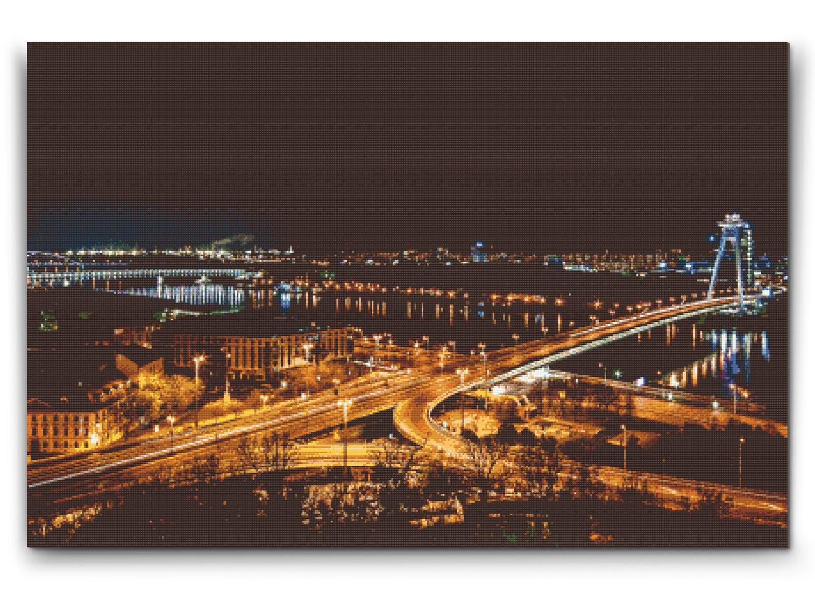Diamond Paint - Bratislava om natten
