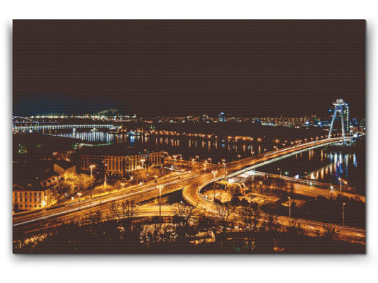 Diamond Paint - Bratislava om natten