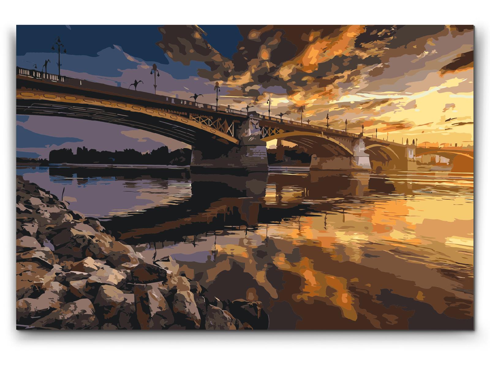 Paint by number - Bro over Donau