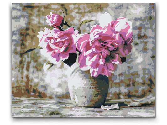 Paint by number - Pink Roses