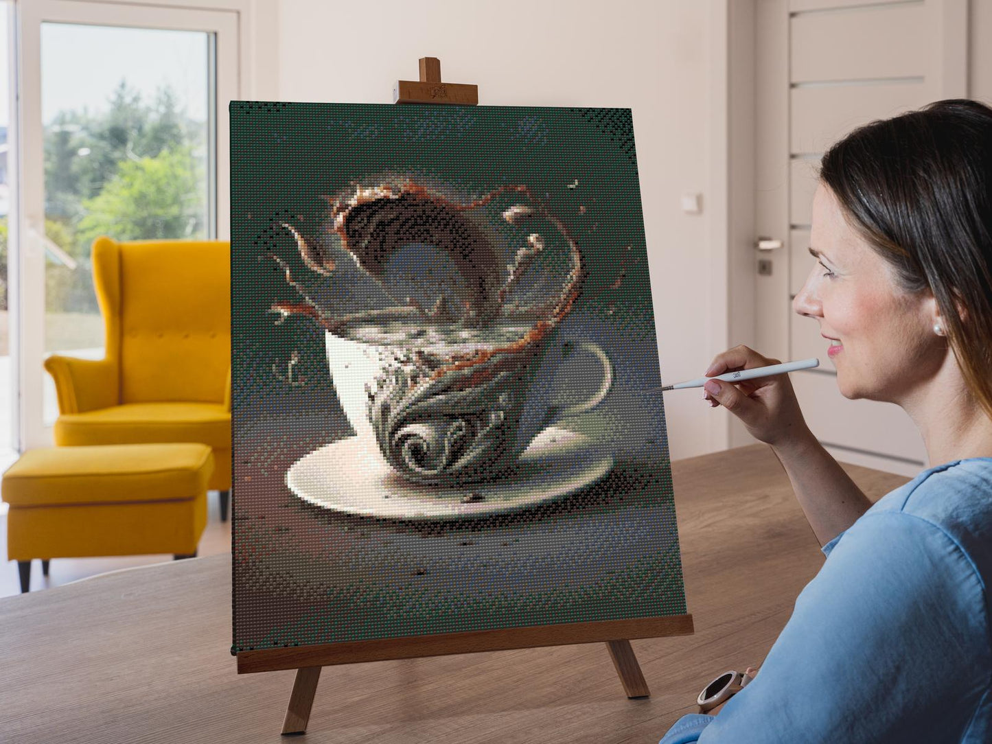 Diamond Paint - Kaffetsunami