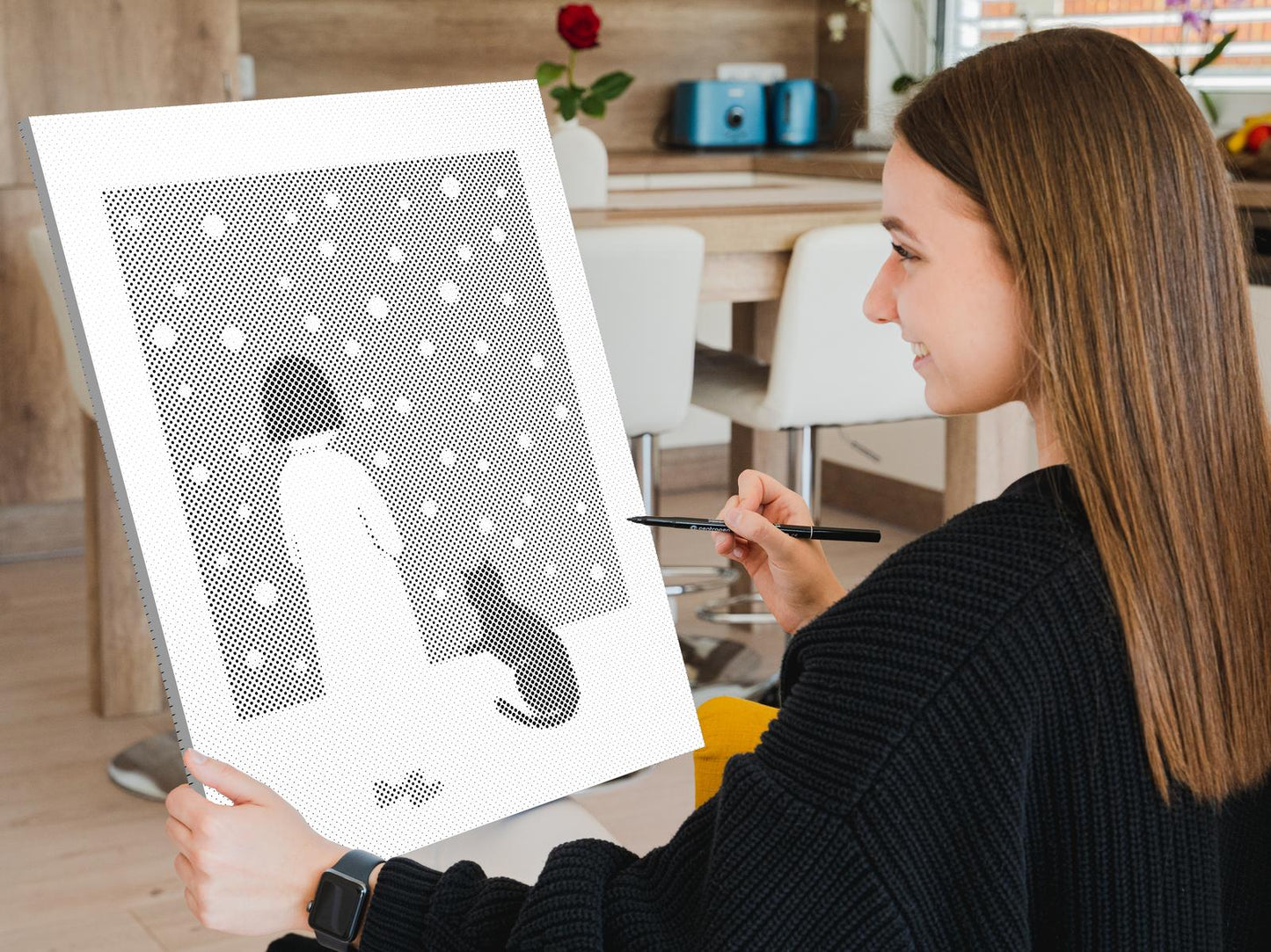 Dotting - Blå kat