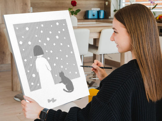 Dotting - Blå kat