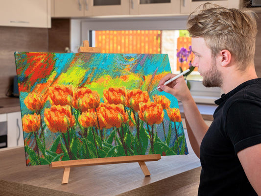 Diamond Paint - Malede tulipaner