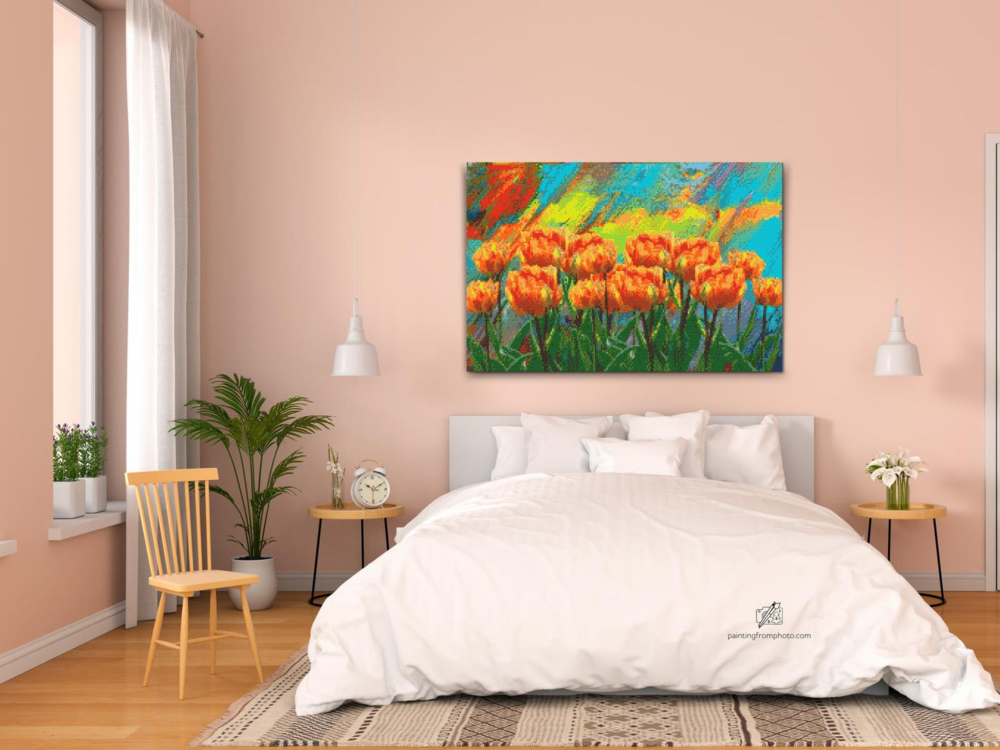 Diamond Paint - Malede tulipaner