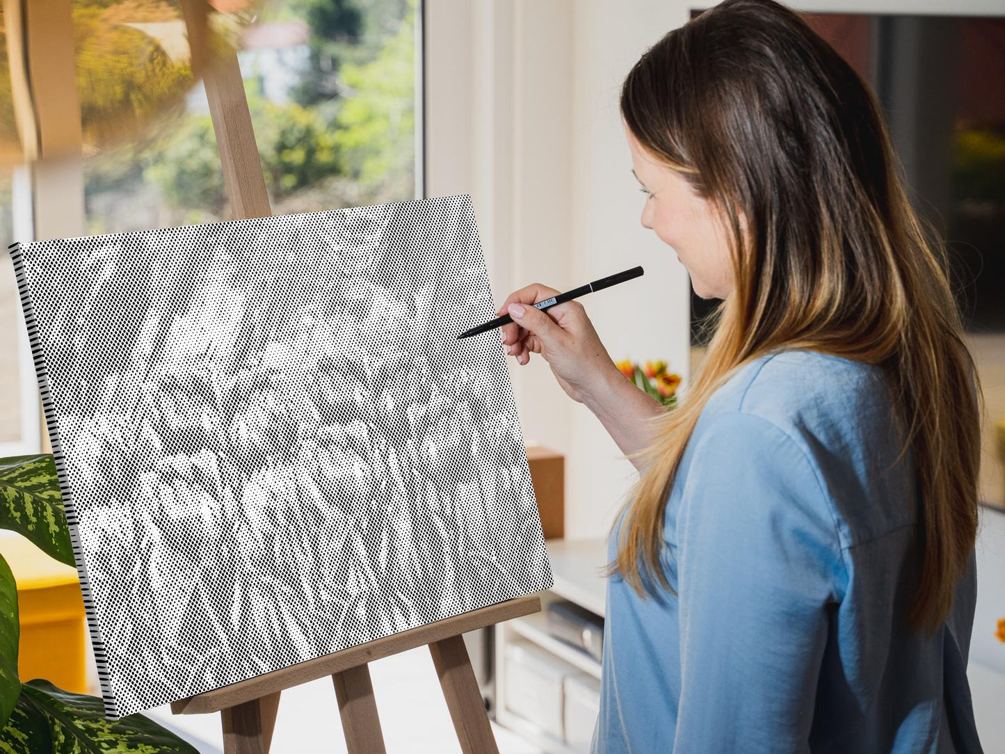 Dotting - Malede tulipaner