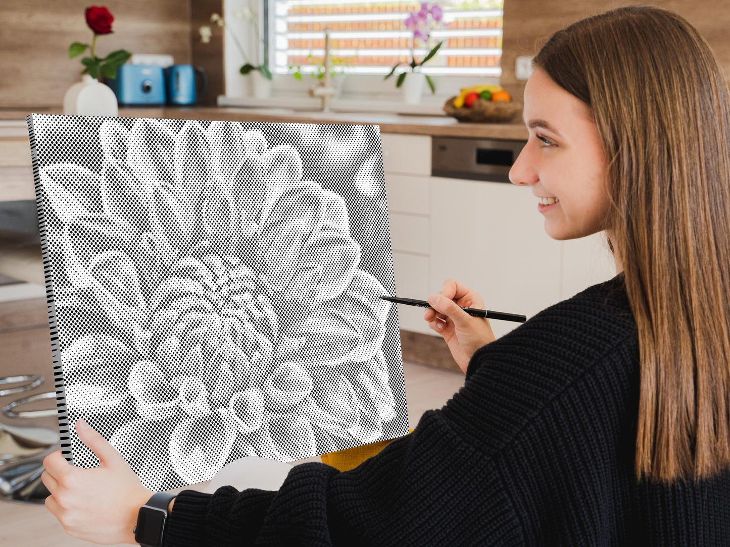 Dotting - Rød Dahlia