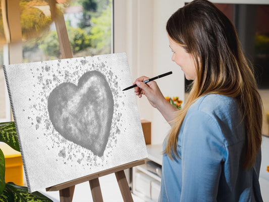 Dotting - Red Heart