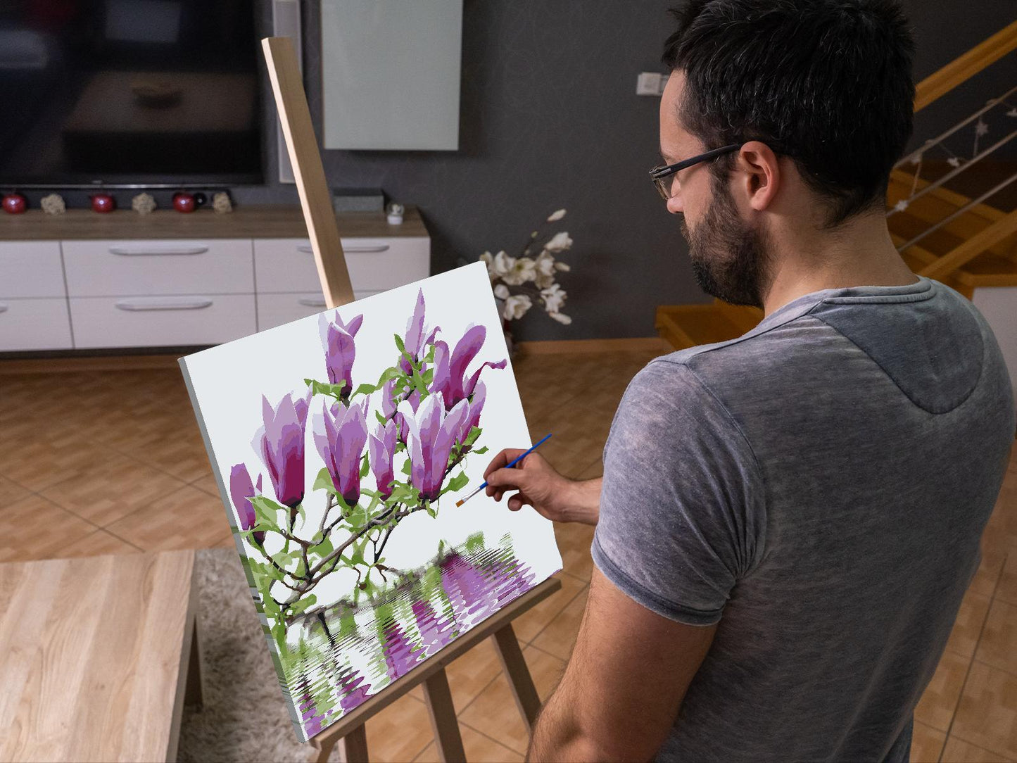 Paint by number - Magnolia i vand