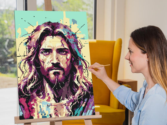 Paint by number - Jesus