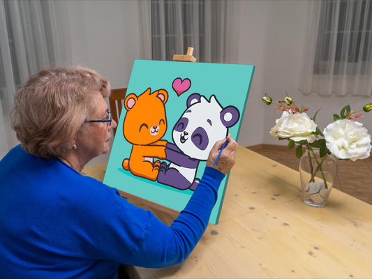 Paint by number - Bjørnekærlighed