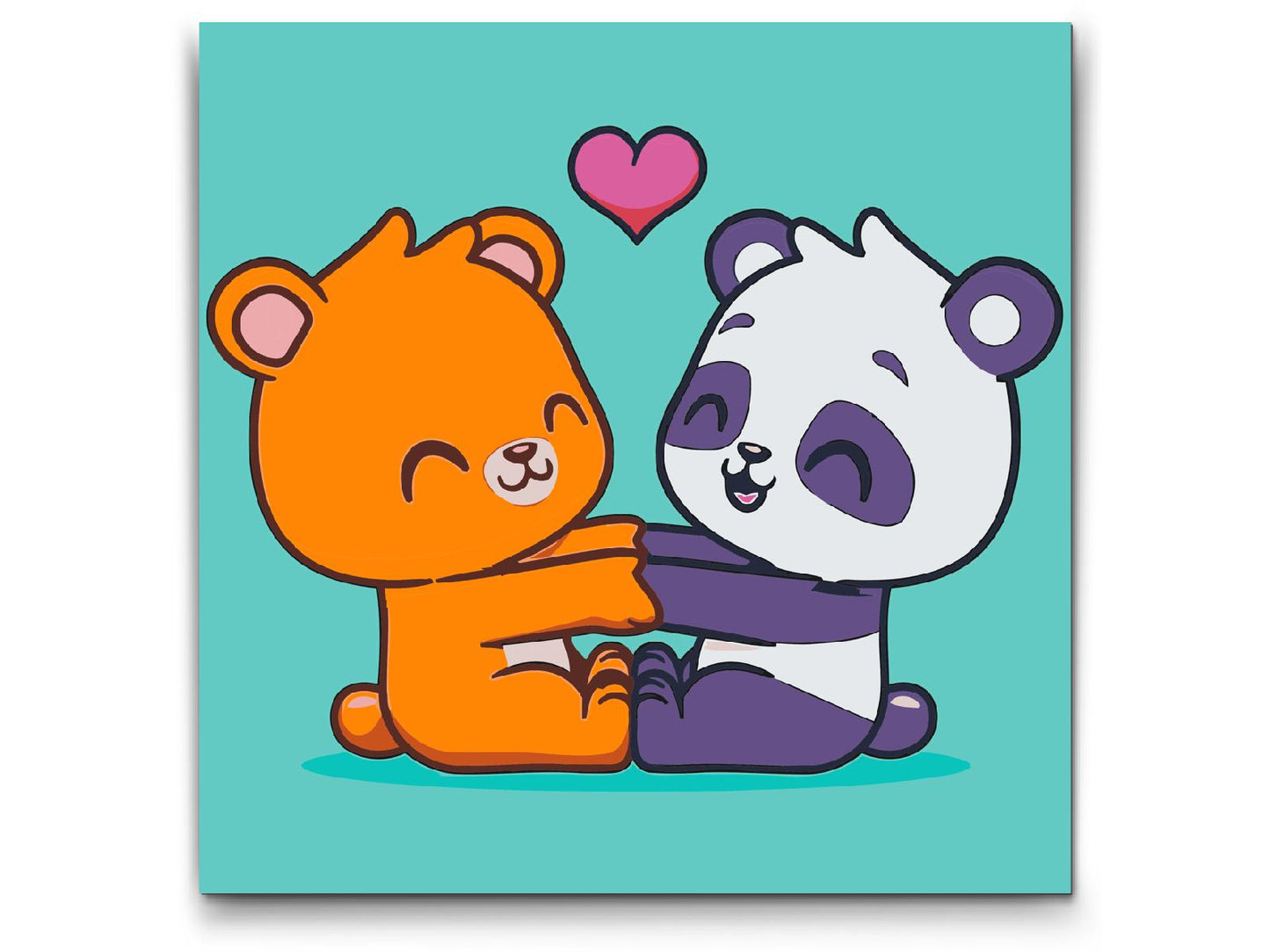 Paint by number - Bjørnekærlighed