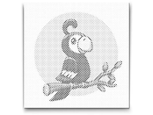 Dotting - Rød papegøje