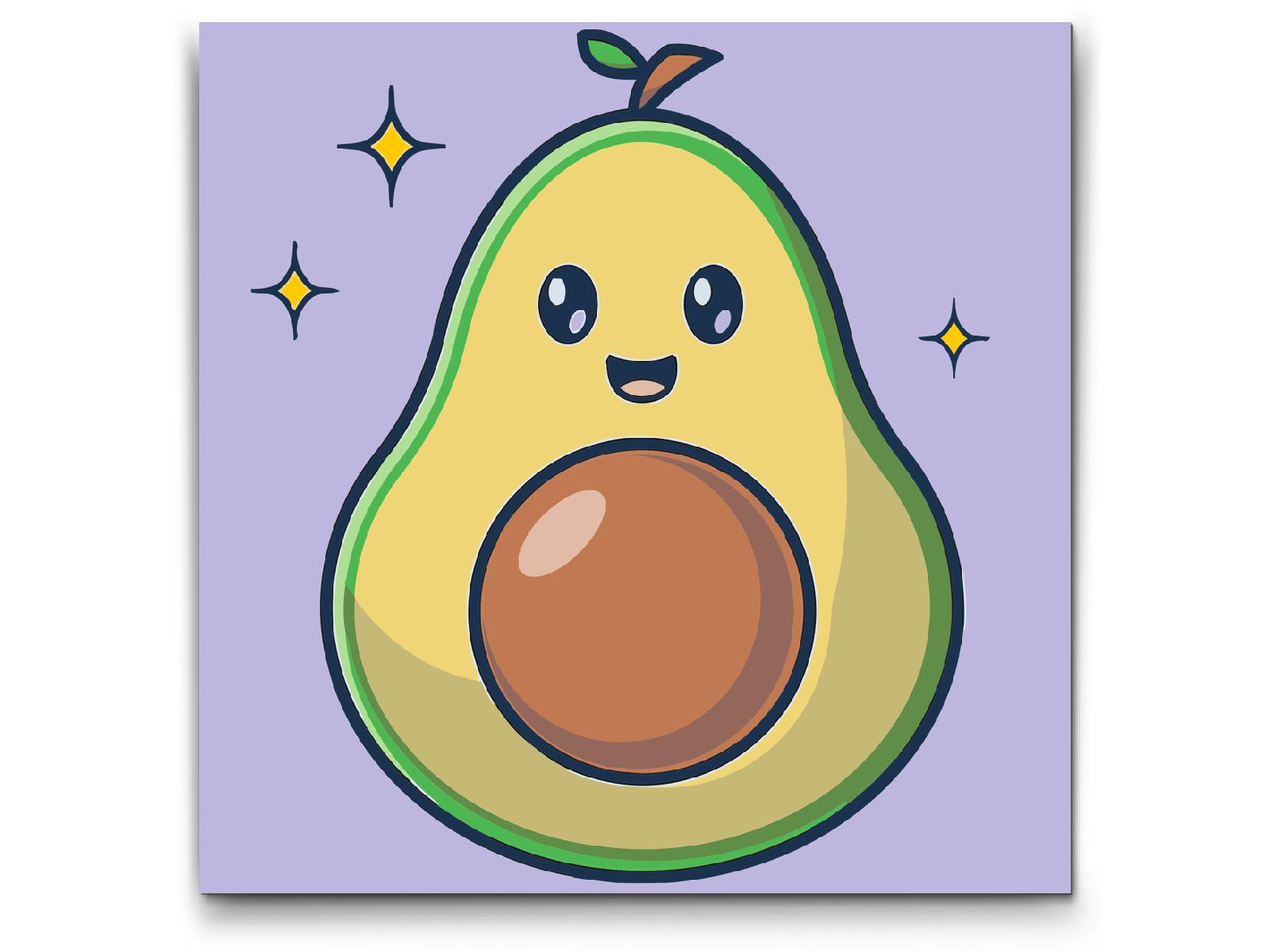 Paint by number - Sød avocado