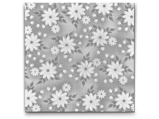 Dotting - Hvide blomster