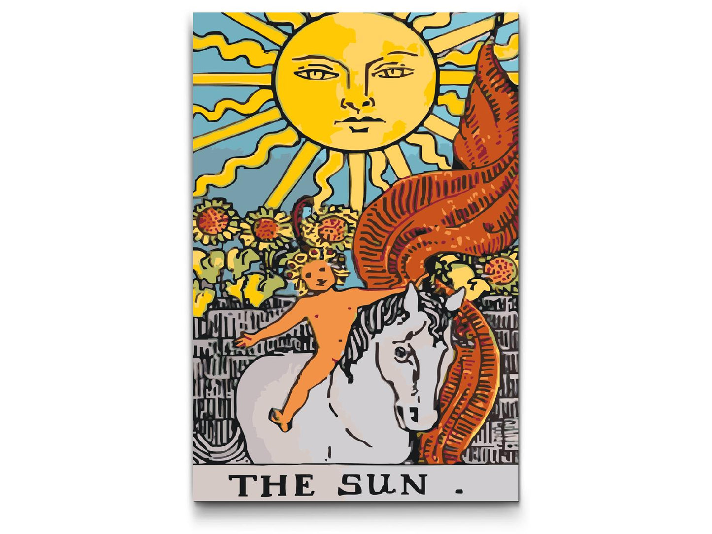 Paint by number - Tarotkort - Solen