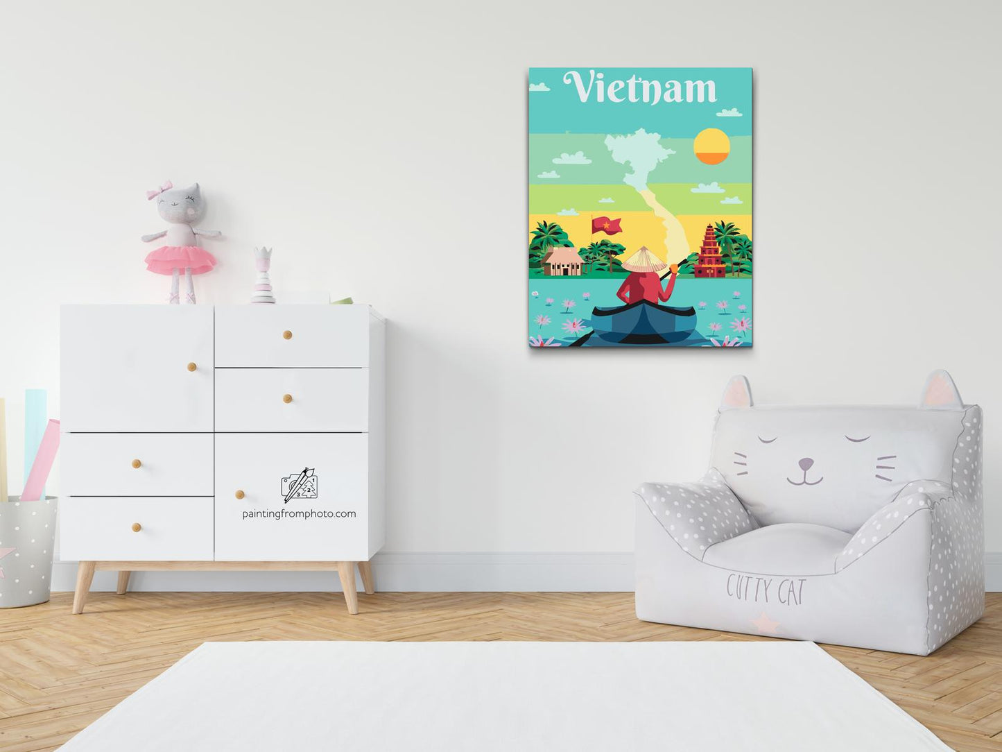 Paint by number - Vietnam-plakat