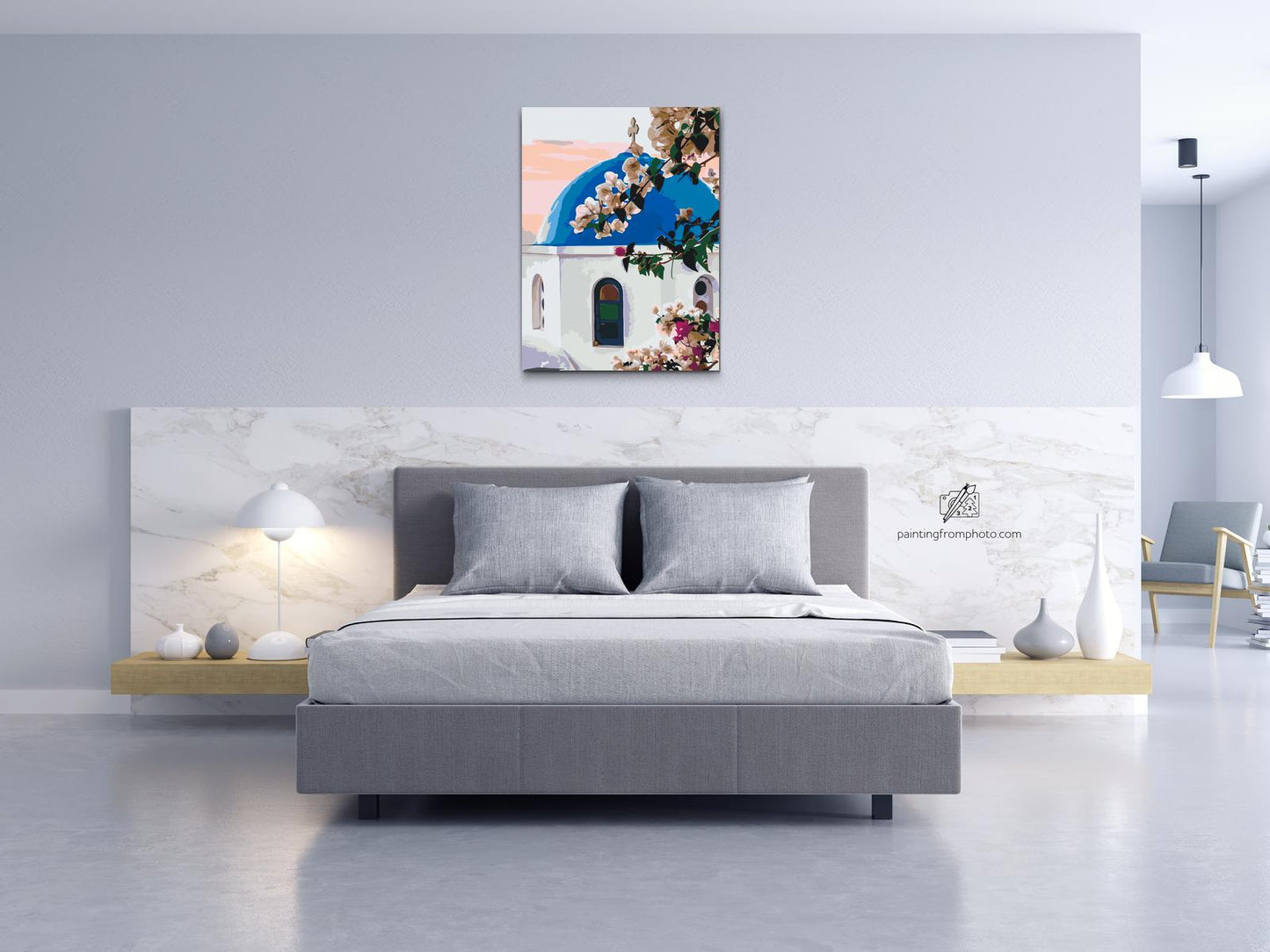 Paint by number - Santorini 2