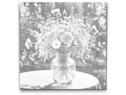 Dotting - Buket i blå toner