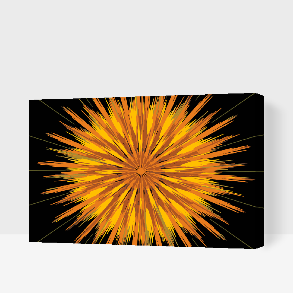 Paint by number - Abstrakt blomst
