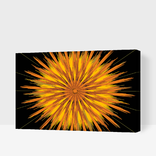 Paint by number - Abstrakt blomst