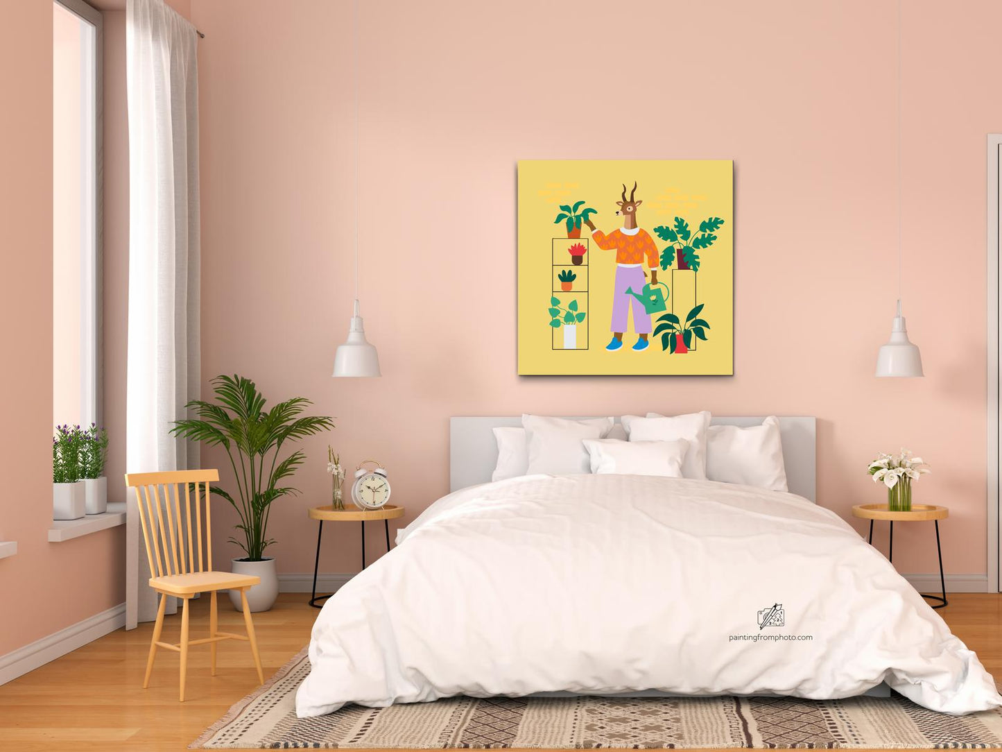 Paint by number - Illustration - Hjort