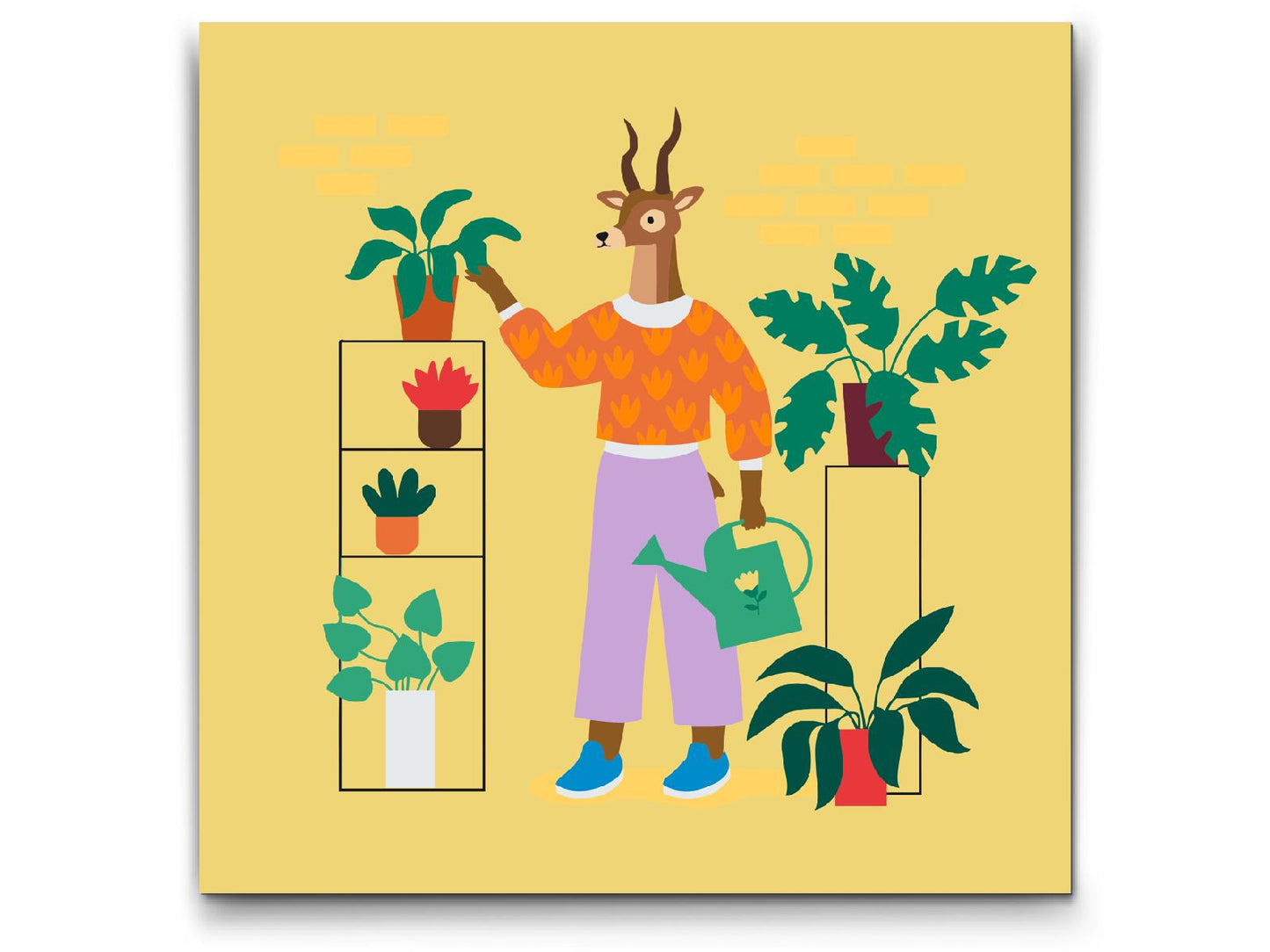 Paint by number - Illustration - Hjort