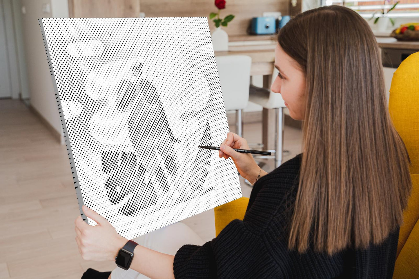Dotting - Illustration - Solbadning