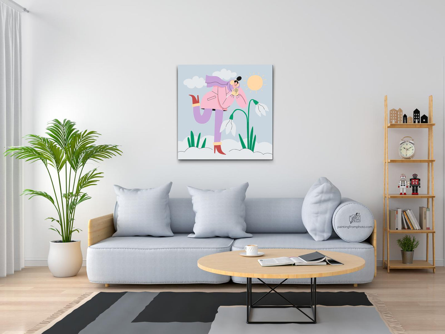 Paint by number - Illustration - Vintersjov
