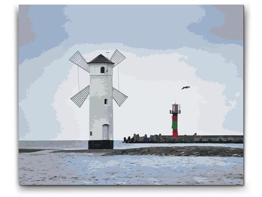 Paint by number - Świnoujście Fyrtårn – Polen