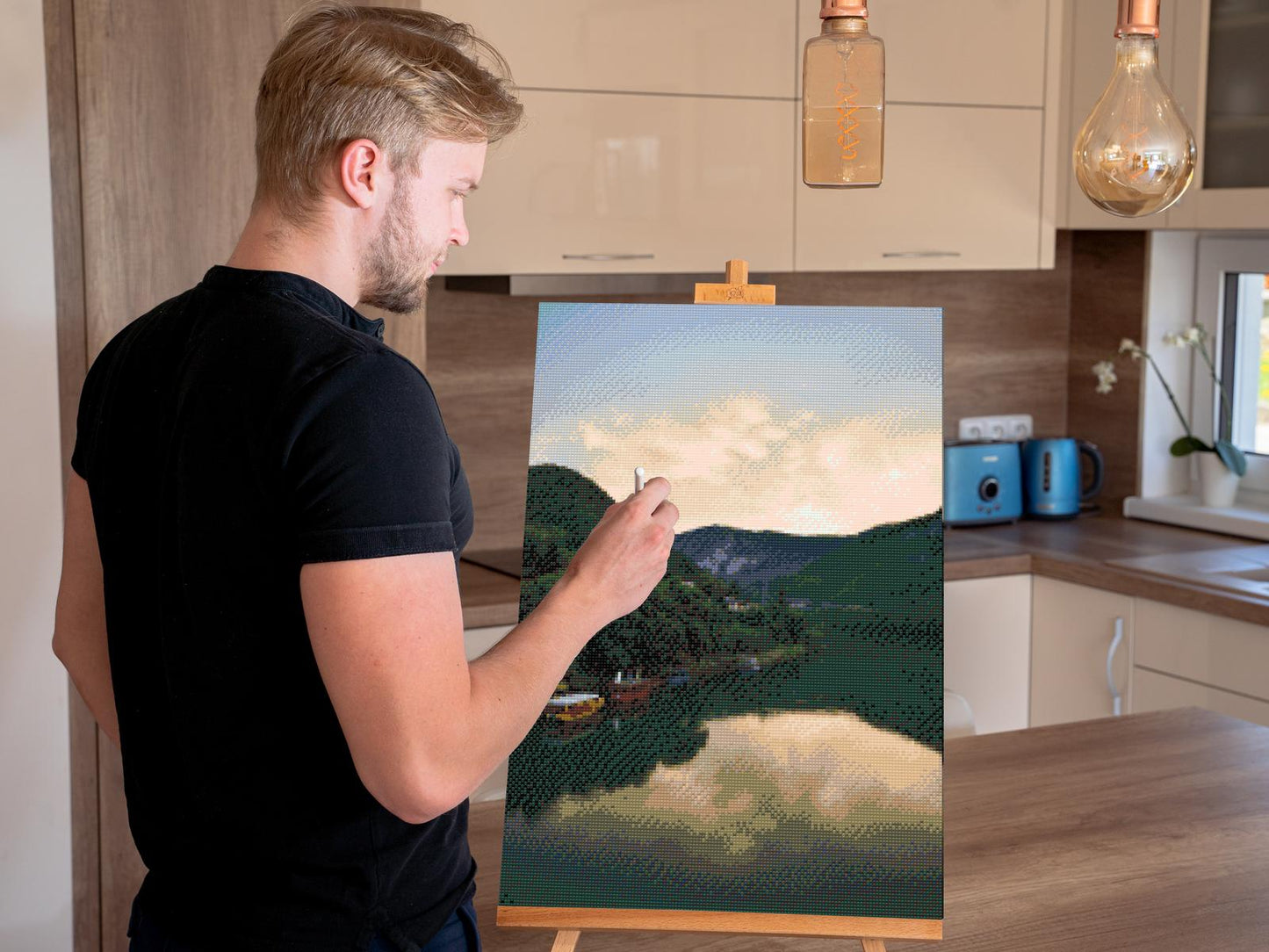 Diamond Paint - Visegrád, floden – Ungarn