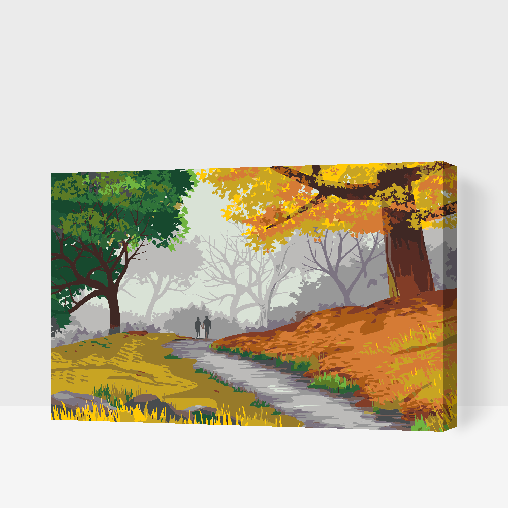Paint by number - Efterårsnatur