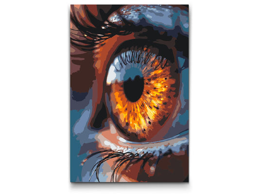 Paint by number - Brunt øje