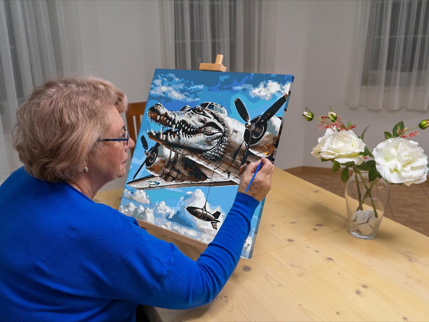 Paint by number - Bombardiro Crocodillo