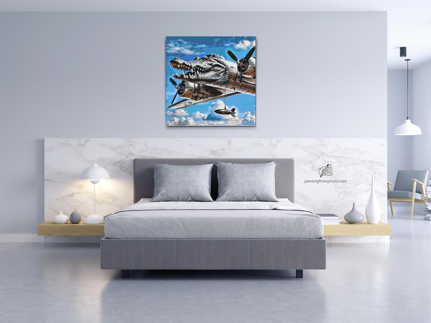 Paint by number - Bombardiro Crocodillo