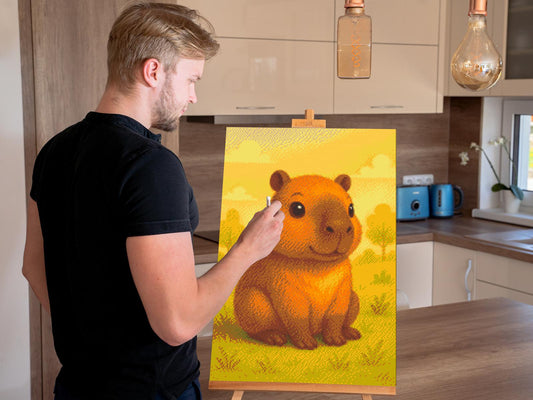Diamond Paint - Capybara på engen