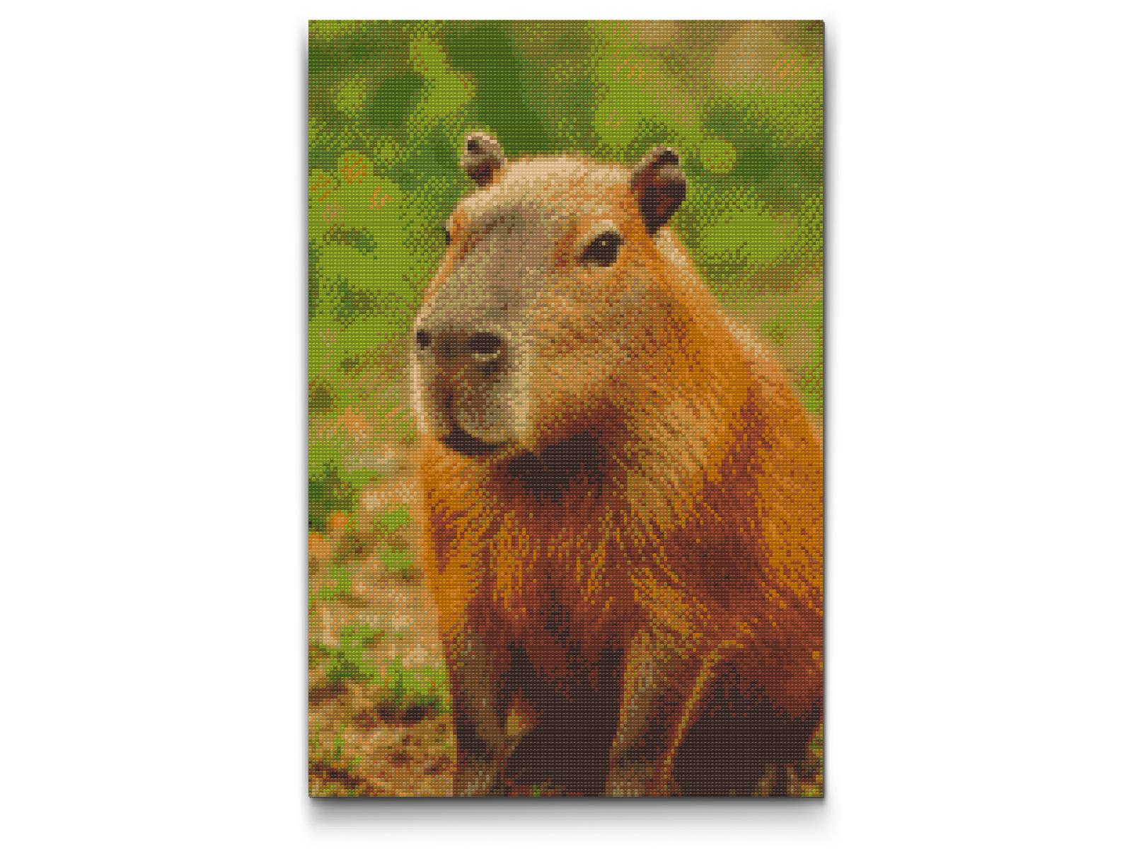 Diamond Paint - Capybara i skoven