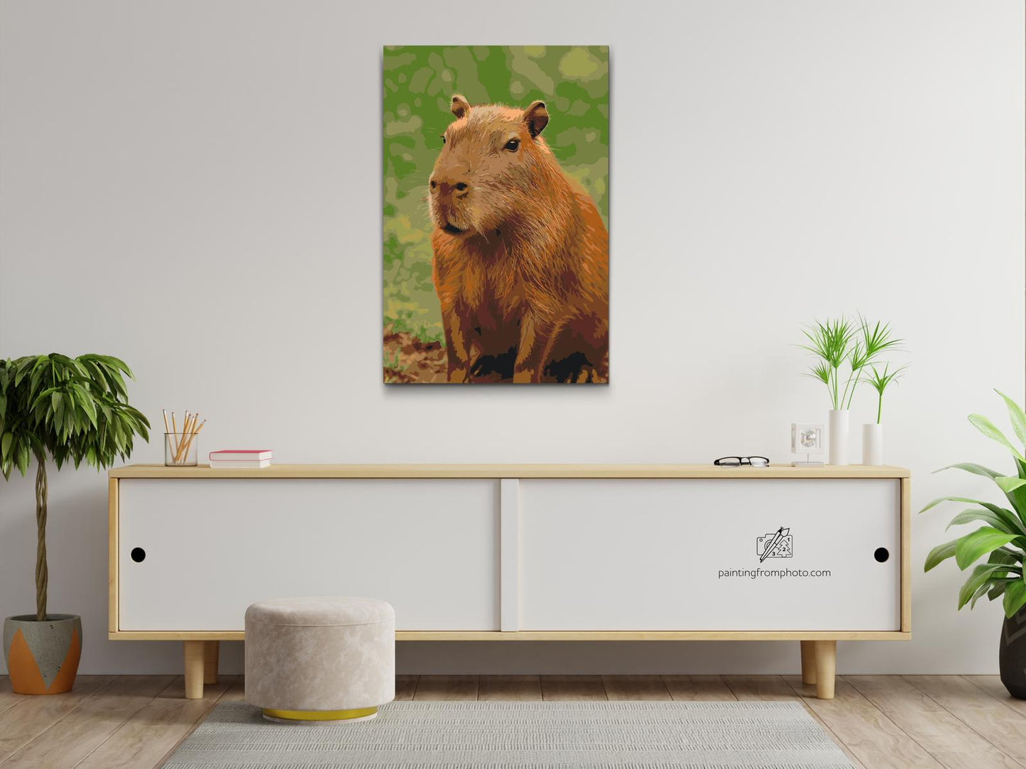 Paint by number - Capybara i skoven