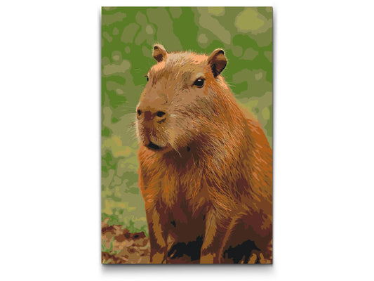 Paint by number - Capybara i skoven