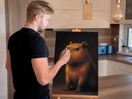 Diamond Paint - Capybara i skoven