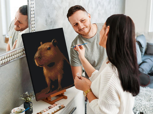 Paint by number - Capybara i skoven