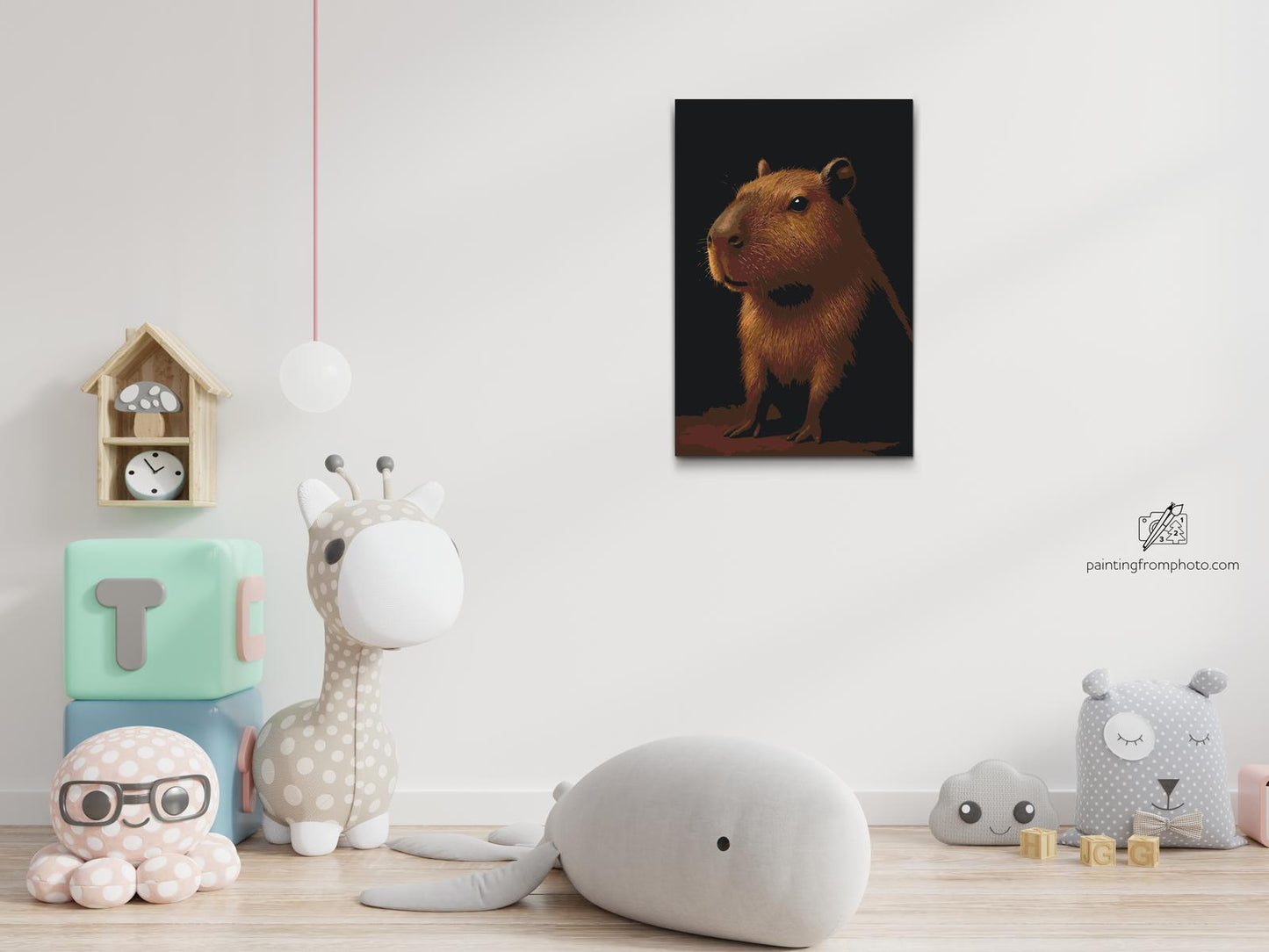 Paint by number - Capybara i skoven