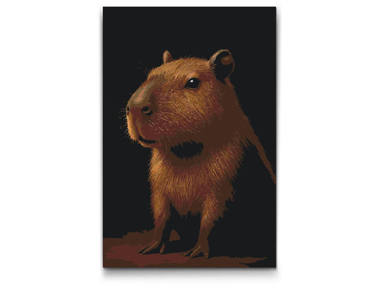Paint by number - Capybara i skoven