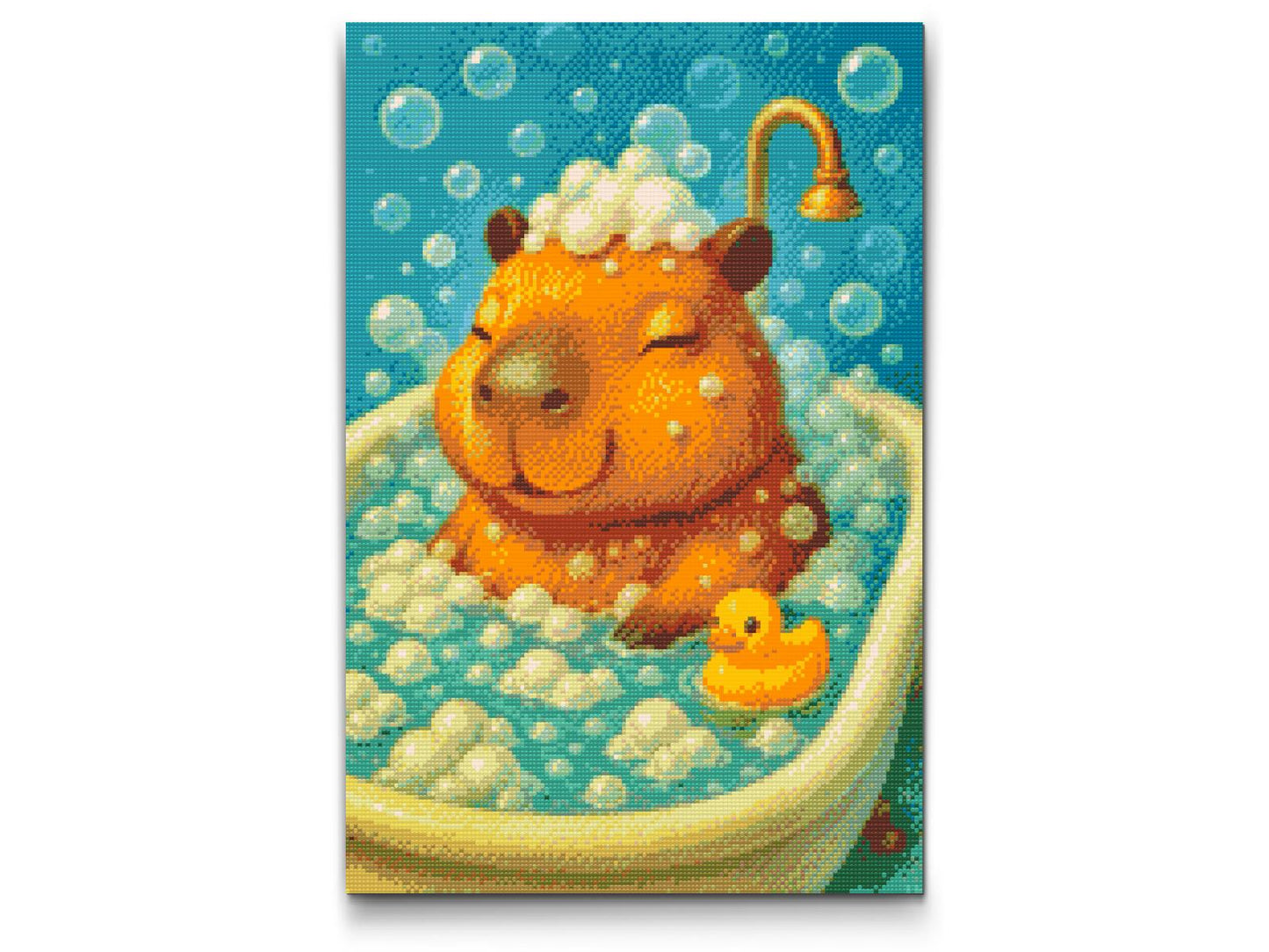 Diamond Paint - Capybara i badekarret