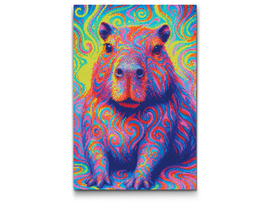 Diamond Paint - Psykedelisk kapybara