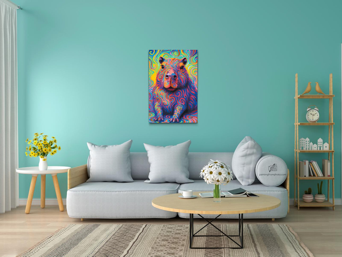 Paint by number - Psykedelisk kapybara
