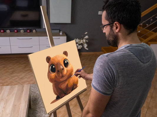 Paint by number - Sød kapybara