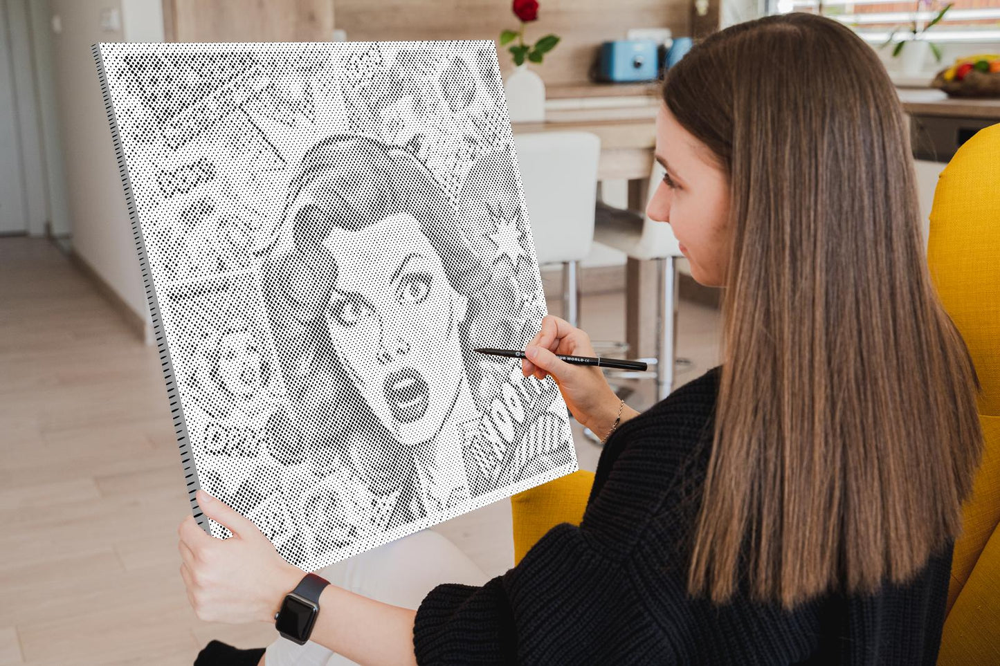 Dotting - Popkunst - Kvinde