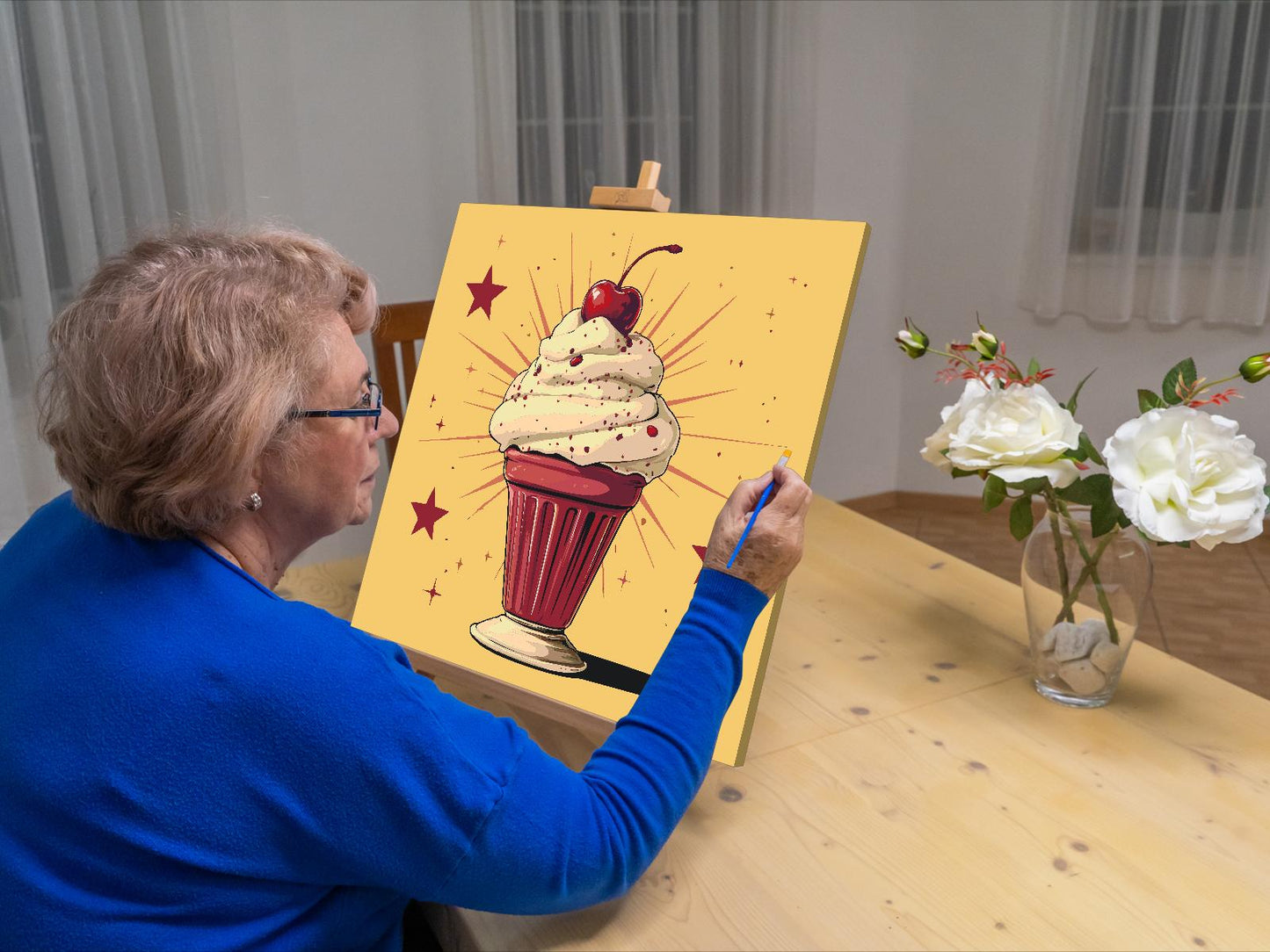 Paint by number - Popkunst - Is-sundae