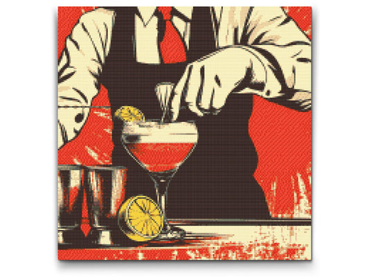 Diamond Paint - Pop art - Bartender